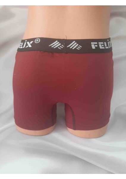 Bordo %100 Pamuk Rahat Kullanışlı Likralı Erkek Boxer modelleri