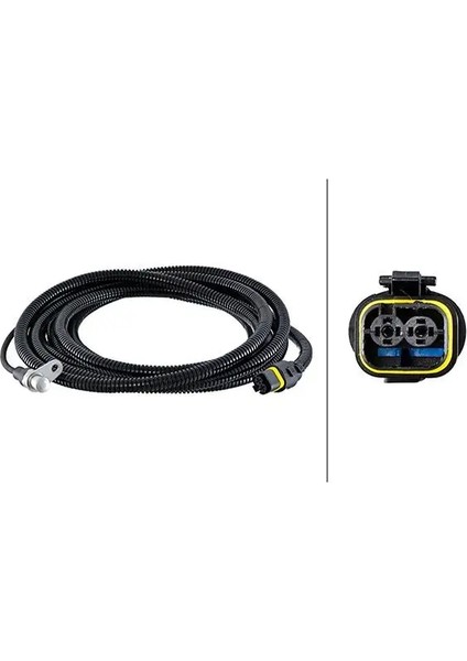Abs Sensoru Arka Sag Duz Tıp Uzun Man Tgx Tgs D2066 D2676 07 3555 mm - 2 Pın