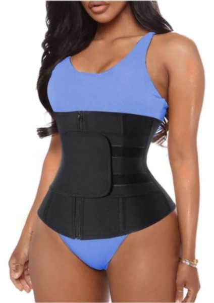 Poliüretan Sauna Etkili Unisex Karın Bölgesi Için Balenli Termal Performans Kemeri Tekli Siyah Slip indirimleri