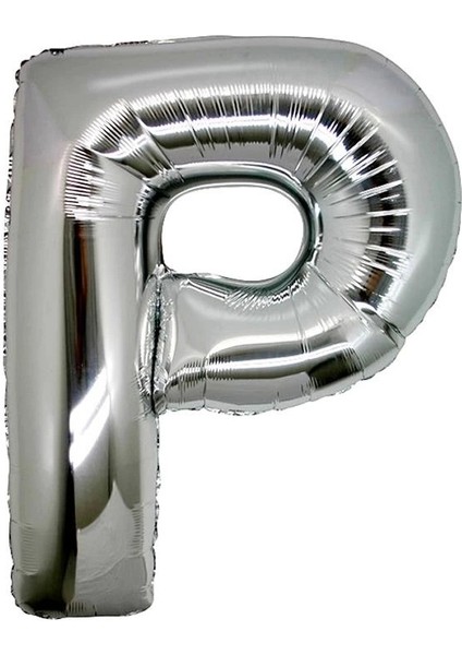 Bfs Nessiworld P Harf Folyo Balon Gümüş Renk 40 Inç