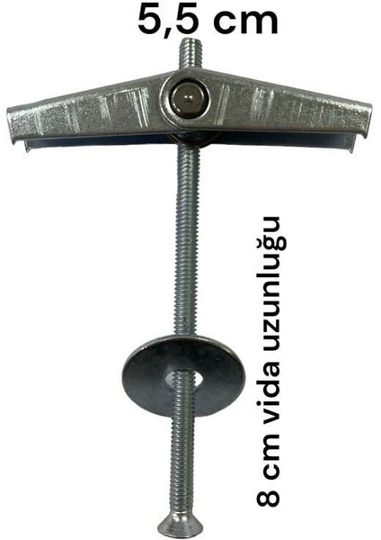 Alçıpan Askı Dübel Yaylı 12X80 5 Adet.gzpmi