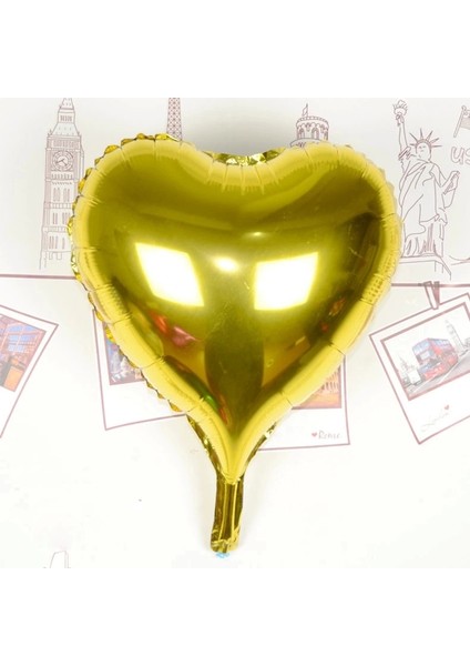 Bfs Nessiworld Kalp Uçan Balon Folyo Sarı 80 cm 32 Inç