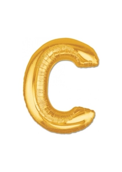 Bfs Nessiworld C Harf Folyo Balon Altın Renk 40 Inç