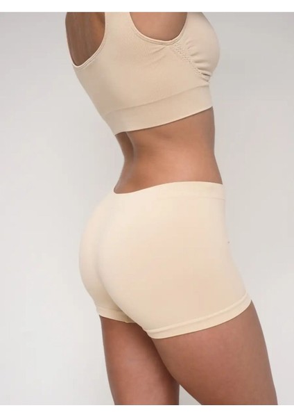 Bej Moncorno Model Premium Seamles Toparlayıcı Iz Yapmayan Boxer Spor Korse Ten RENK03 Slip Tr Type modelleri