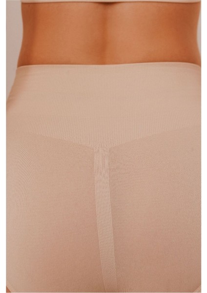 Örme Mabet Model Yüksek Bel Toparlayıcı Korse Push Up Etkili Spor Külot Korse Ten RENK62 Bej fırsatları