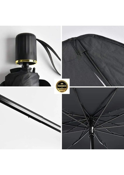 Renault Kangoo Universal Araç Içi Ön Cam Katlanabilir Şemsiye Güneşlik Siyah fırsatları