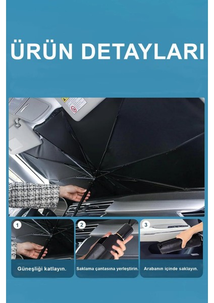 Oto Ön Cam Şemsiyeli Güneşlik Araba Camı Araç Içi Güneşliği Golf Polo Passat Tiguan Caddy Jetta fırsatları