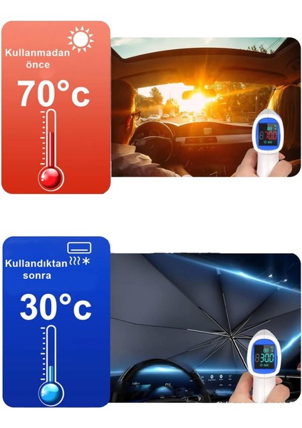 Oto Ön Cam Şemsiyeli Güneşlik Araba Camı Araç Içi Güneşliği Golf Polo Passat Tiguan Caddy Jetta