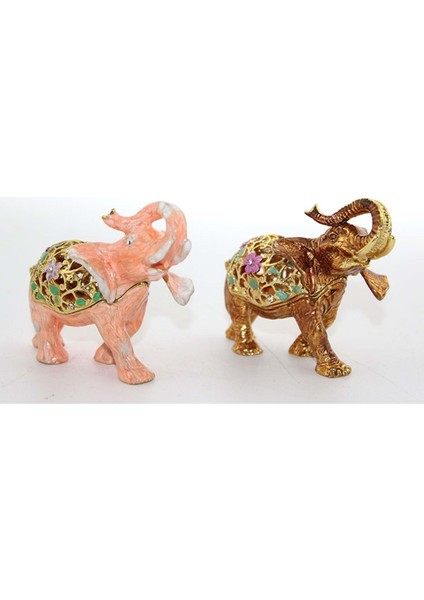 Sıvaroskı Taşlı Tekli Fil Figürü 9*7 cm