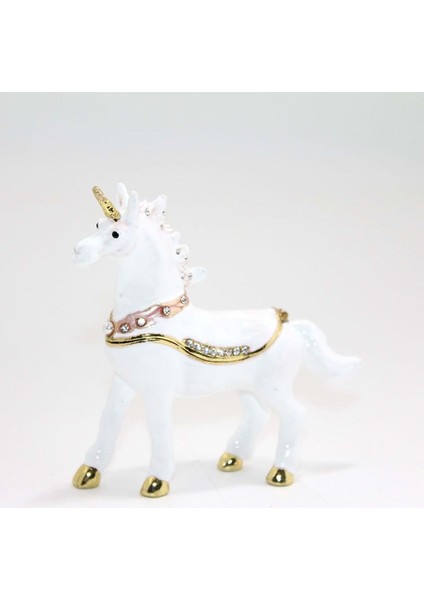 Sıvaroskı Taşlı Tekli Ünicorn Figürü 10*11 cm