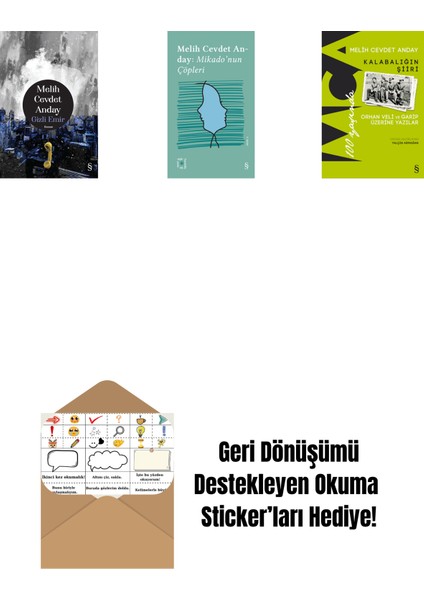 Gizli Emir (Ciltli) + Everest Açıkhava 3 - Mikado’nun Çöpleri + Kalabalığın Şiiri + Okuma Sticker'ları