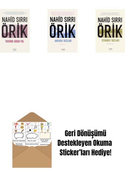 Tersine Giden Yol + Ankara Yazıları + Istanbul Yazıları + Okuma Sticker'ları