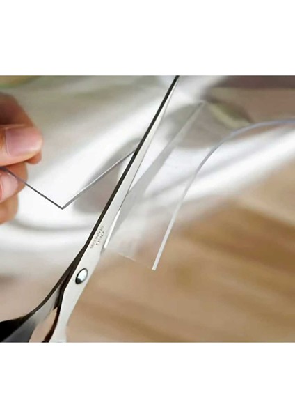 1.2 mm Kalinlik 100 cm En Şeffaf Kalın Pvs Masa Koruyucu Mika Masa Örtüsü