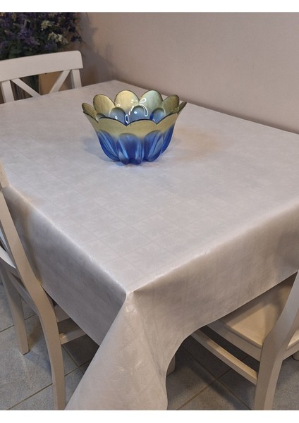 Elyaflı Pvc Muşamba - Desenli Silinebilir Masa Örtüsü ( Beyaz) fiyatları
