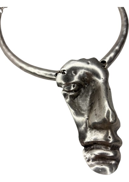 Gümüş Kaplamalı Zamak Set, Yüzler (Kolye, Bileklik, Küpe, Yüzük)