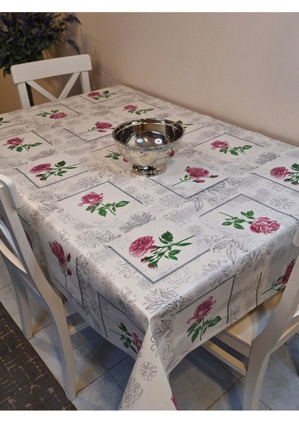 Elyaflı Pvc Muşamba - Desenli Silinebilir Masa Örtüsü ( Mor ) modelleri