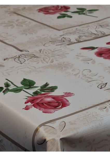 Elyaflı Pvc Muşamba - Desenli Silinebilir Masa Örtüsü