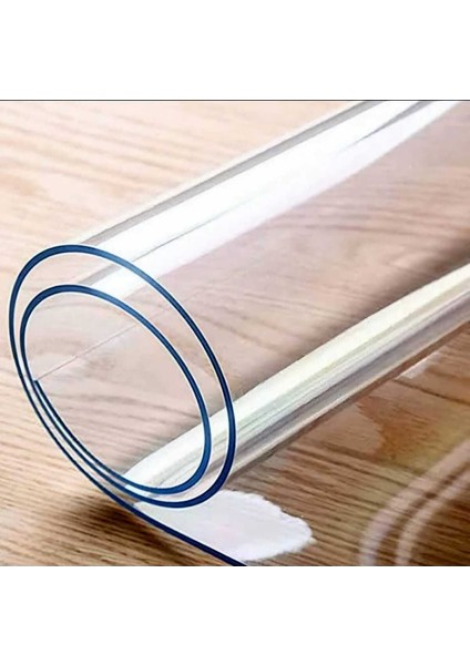 2 mm Kalınlık 70 cm En Şeffaf Kalın Pvc Masa Koruyucu Mika Masa Örtüsü