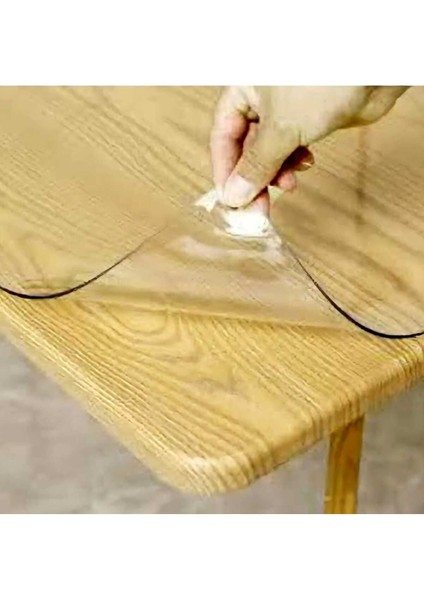 2 mm Kalınlık 70 cm En Şeffaf Kalın Pvc Masa Koruyucu Mika Masa Örtüsü modelleri