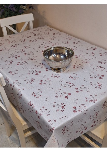 Elyaflı Pvc Muşamba - Desenli Silinebilir Masa Örtüsü ( Bordo) modelleri