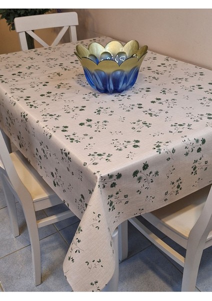 Elyaflı Pvc Muşamba - Desenli Silinebilir Masa Örtüsü ( Yeşil) fiyatları