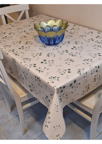 Elyaflı Pvc Muşamba - Desenli Silinebilir Masa Örtüsü ( Yeşil) modelleri
