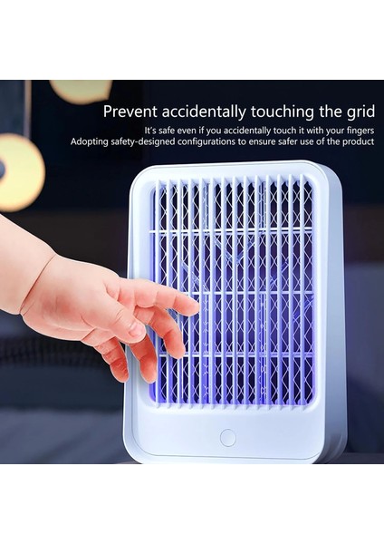 Mulvxkrg KRG02 Elektrikli Sinek Kovucu USB Şarjlı Sessiz ve Etkili LED Işıklı Kapan (Mulvix) indirimleri