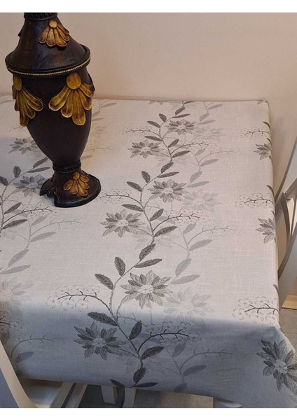 Simli Keten Dokulu Pvc Masa Örtüsü fırsatları