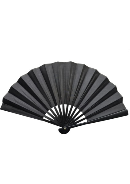 Plastik Kumaş Yelpaze 12'li Siyah