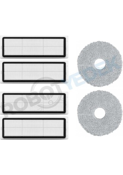 Dreame L10 L10S Ultra Uyumlu Yedek Hepa Filtre ve Mop-6 Parça
