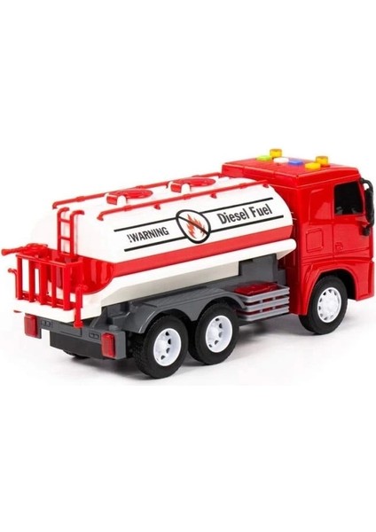 96296 Cıty Sürtmeli V2 Tanker Işıklı ve Sesli Kırmızı Kabin Kutuda - Polesie modelleri