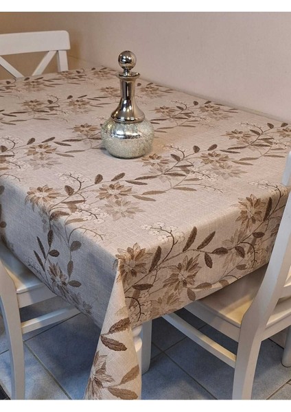 Simli Keten Dokulu Pvc Masa Örtüsü fiyatları