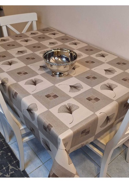Simli Keten Dokulu Pvc Masa Örtüsü modelleri