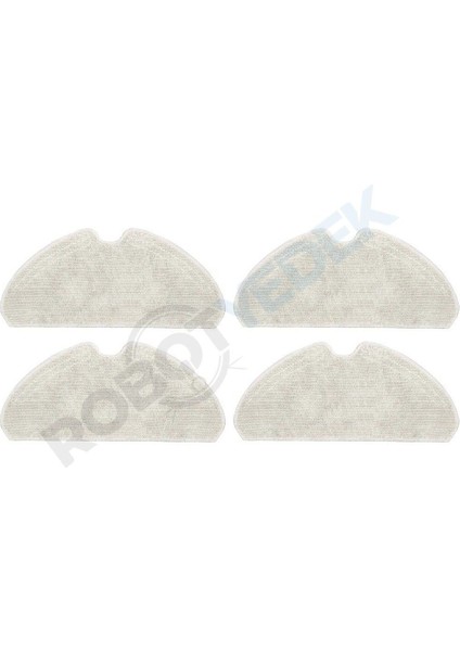 Dreame D10S D10S Pro Uyumlu 4 Adet Mikrofiber Mop Bez