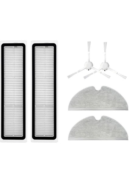 Dreame D9 Uyumlu Yedek Hepa Filtre Yan Fırça Mop-6 Parça