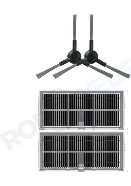 Dreame X30 Ultra Uyumlu Hepa Filtre ve Yan Fırça-4 Parça