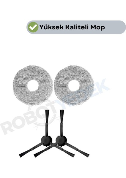 Dreame L10S Pro Ultra Mop ve Yan Fırça-4 Parça
