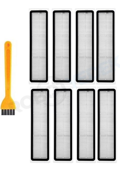 Dreame D9 Max Gen 2 Uyumlu Yedek Hepa Filtre ve Temizleme Fırçası-9 Parça