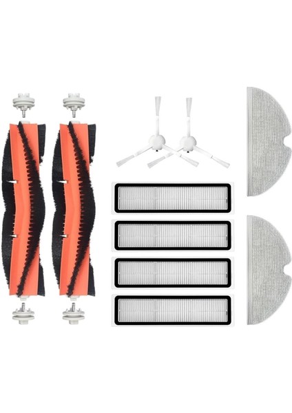 Dreame D9 Uyumlu Yedek Fırça Hepa Filtre Mop Seti-12 Parça
