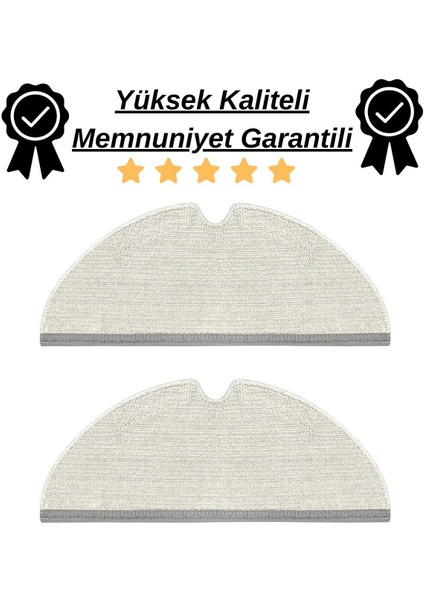 Roborock Q5 Pro, Q5 Pro Plus 2 Adet Mop Fiber Paspas-Yüksek Kaliteli
