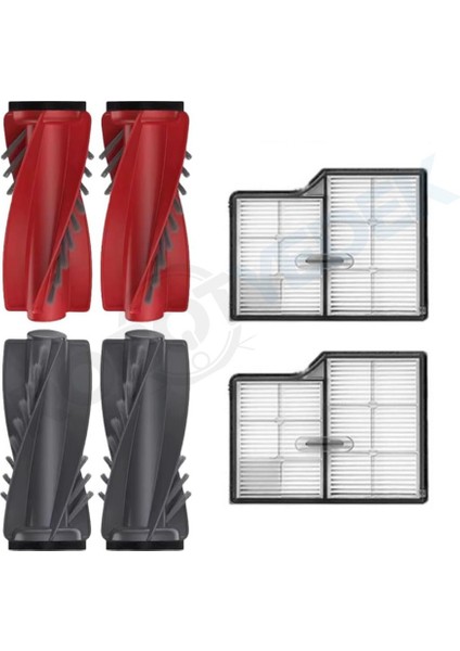 Roborock Saros 10 Uyumlu Ana Fırça Ve Hepa Filtre-4 Parça