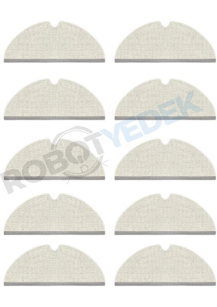 Roborock Q5 Pro, Q5 Pro Plus 10 Adet Mop Fiber Paspas-Yüksek Kaliteli