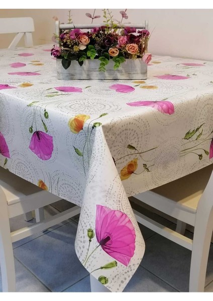 Elyaflı Pvc Muşamba - Desenli Silinebilir Masa Örtüsü