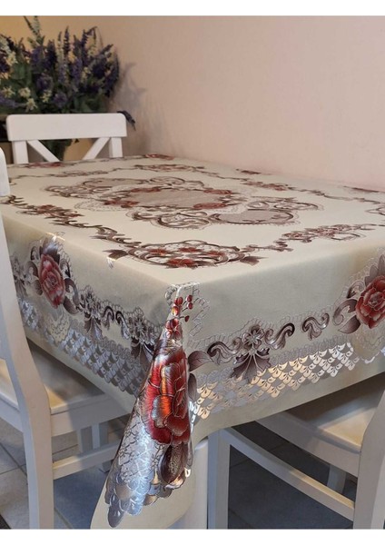 120 x 150 Hazır Metalik Pano Muşamba Pvc Masa Örtüsü