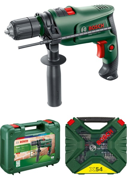 Easyimpact 600 Darbeli Matkap + X-Line 54 Parça Delme&vidalama Seti