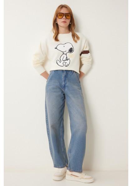 Yıkamalı Baggy Jean