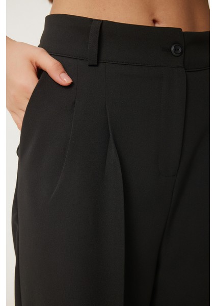 Geniş Paça Maskülen Dokuma Pantolon