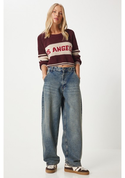 Yıkamalı Baggy Jean