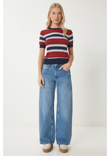 Yıkamalı Geniş Paça Jean
