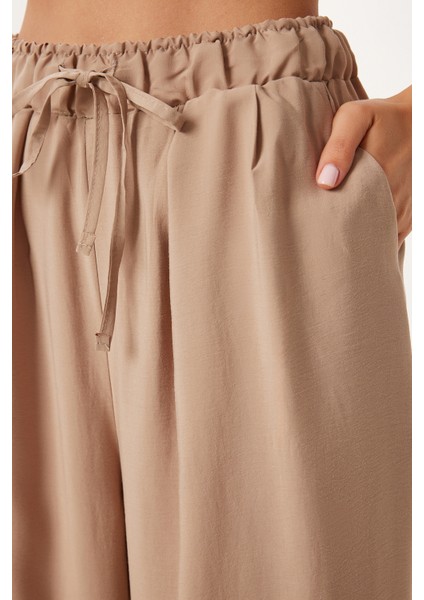 Geniş Paça Rahat Modal Pantolon
